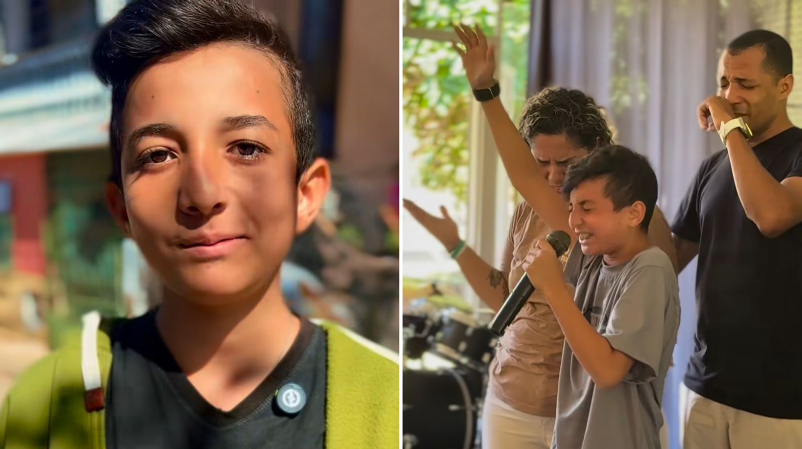 Menino com doença rara demonstra fé e esperança em meio à adversidade Israel. (Foto: Reprodução/Instagram/Israel)
