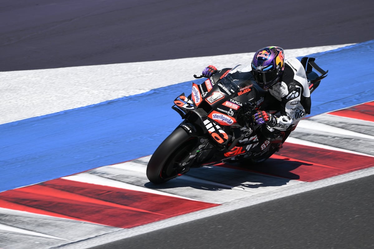 Jorge Martín retorna às pistas de MotoGP após três meses afastado Jorge Martín, durante o teste no GP de Misano. Imagem cedida pela Aprilia Racing. (Foto: Aprilia Racing)