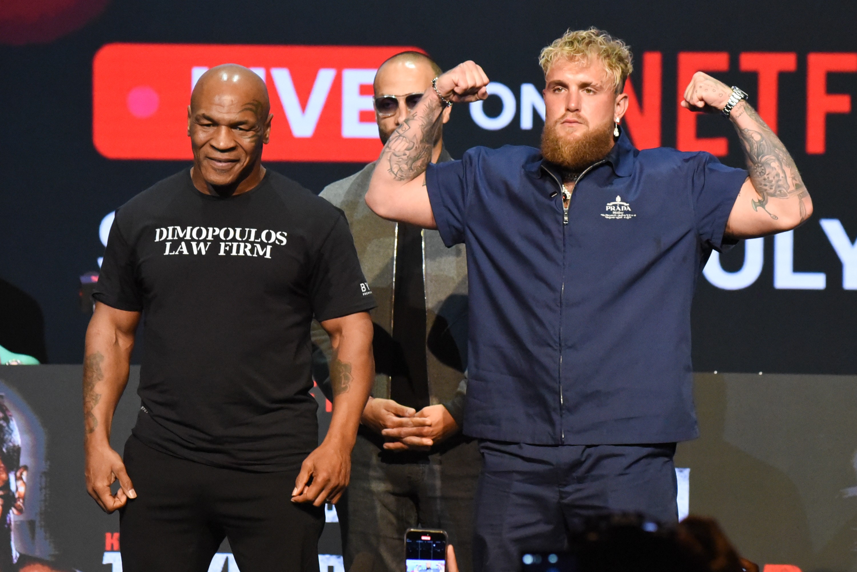Tyson e Jake Paul investem R$ 5 milhões em luta entre Taylor e Serrano Foto: Reprodução