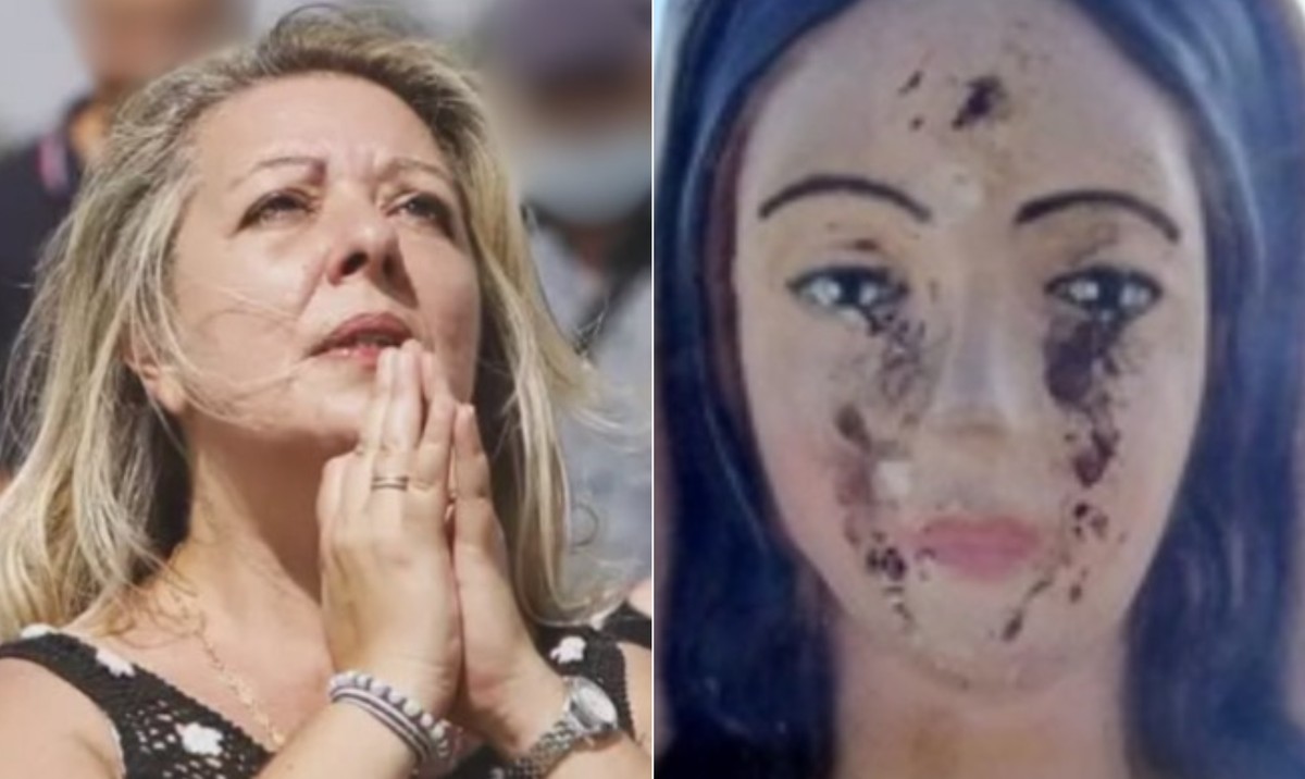 Vidente revela truques por trás de 'milagres' de imagem de santa na Itália Multiplicação de pizzas e lágrimas de sangue: Vidente pode ser condenada na Itália por mentir sobre milagres de estátua de santa (Foto: Reprodução/Redes Sociais)