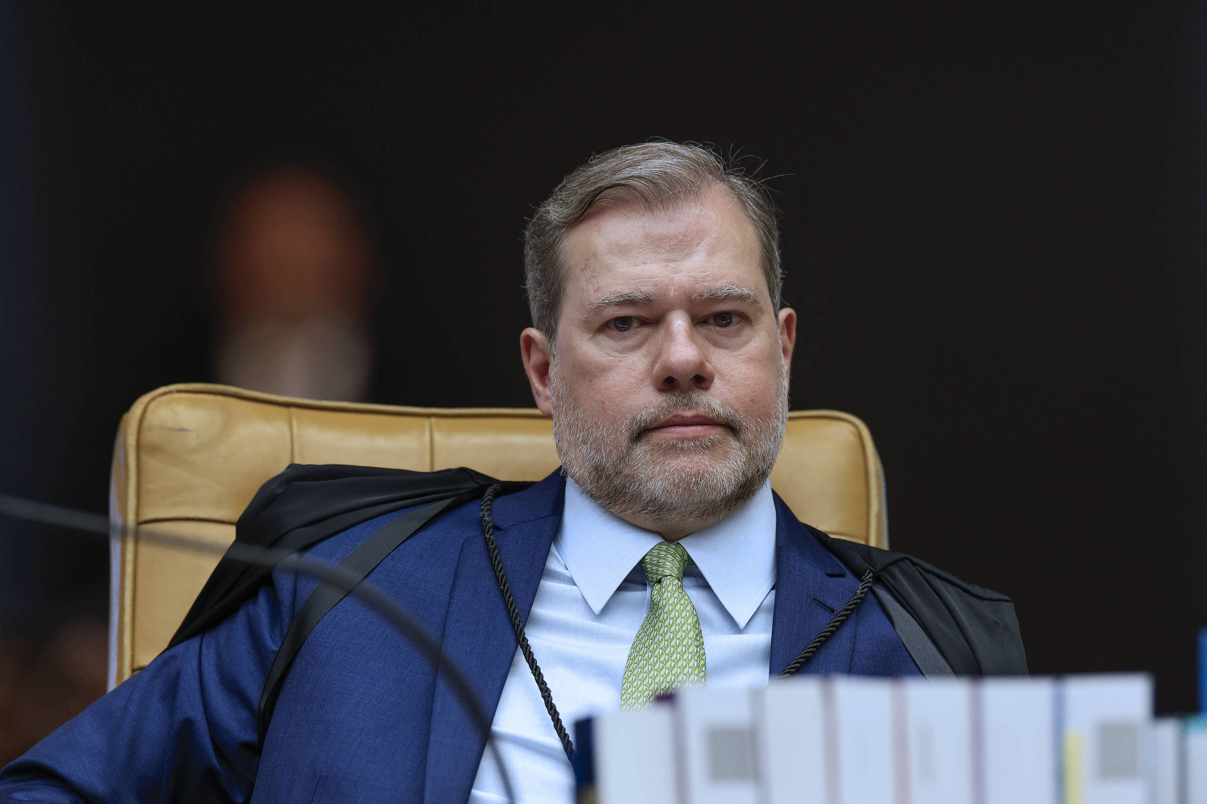 Toffoli envia inquéritos do INSS ao STF após menção a políticos envolvidos Ministro Dias Toffoli, em sessão do STF (Foto: Rosinei Coutinho/STF)