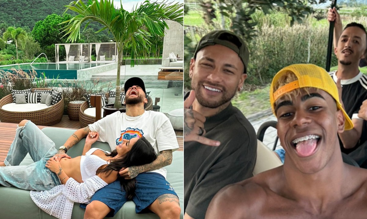 Condomínio de Neymar recebe celebridades e abriga mansões de estrelas do futebol Neymar recebe visita de Lamine Yamal e outros famosos em mansão em Mangaratiba (Foto: Reprodução/Instagram)