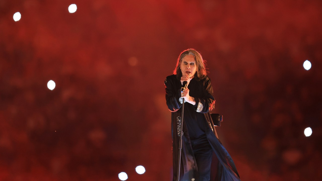 Ozzy Osbourne durante show em Birmingham (Foto: Alex Pantling/Getty Images)