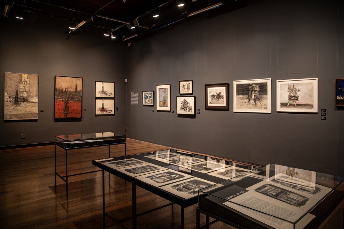 Darel ganha homenagem em exposição que celebra seus 100 anos de litografia artística Exposição 'Darel — 100 anos de um artista contemporâneo', em cartaz no Centro Cultural Correios, no Centro do Rio (Foto: Ana Branco)