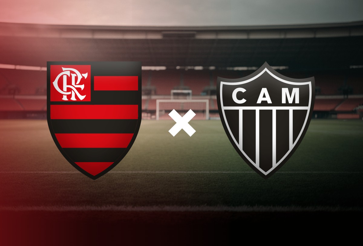 Flamengo e Atlético-MG se enfrentam: confira onde assistir ao jogo do Brasileirão Flamengo x Atlético-MG (Foto: Editoria de Arte)