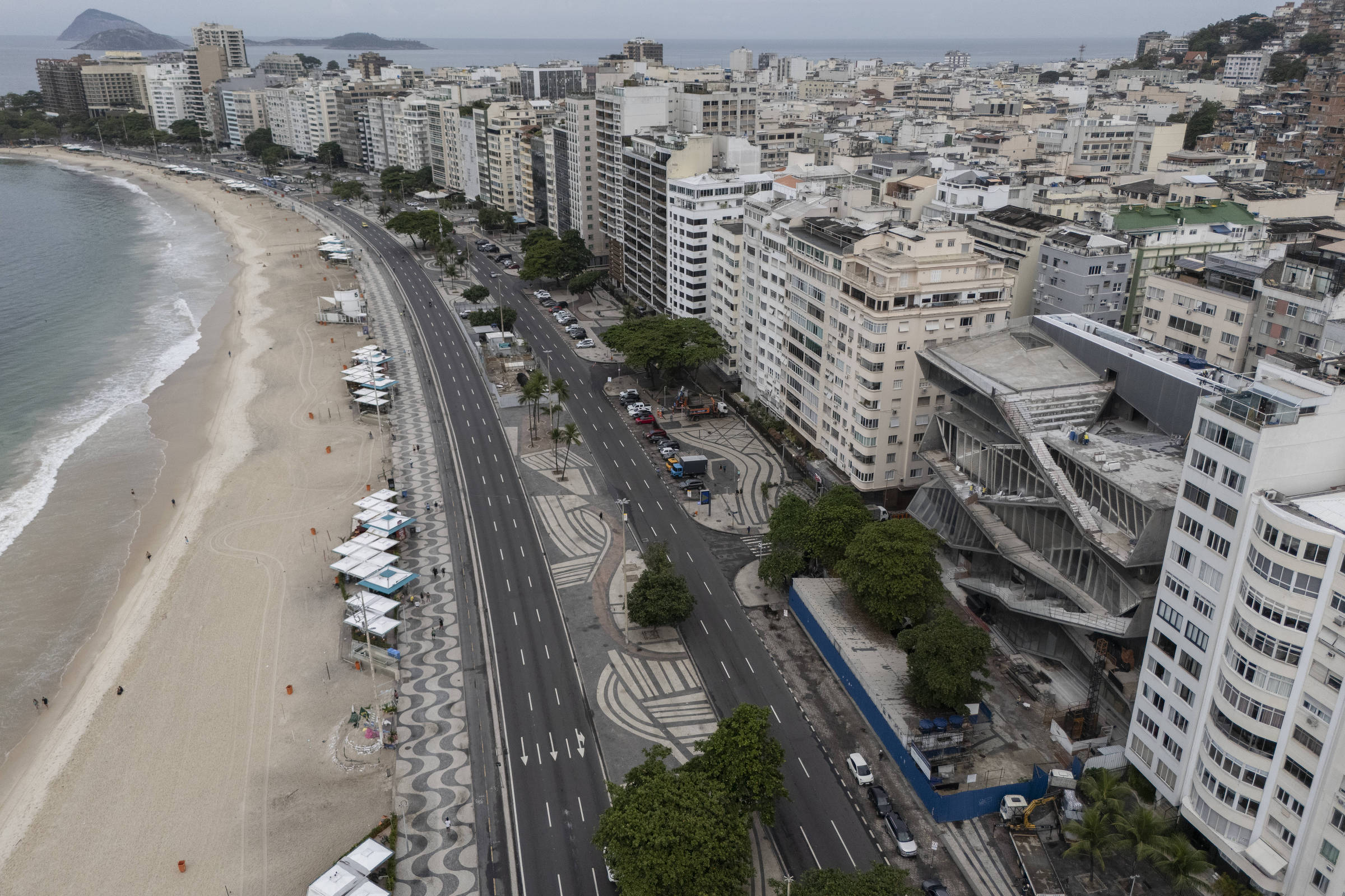 A praia de Copacabana, no Rio de Janeiro (Foto: Eduardo Anizelli/Folhapress)