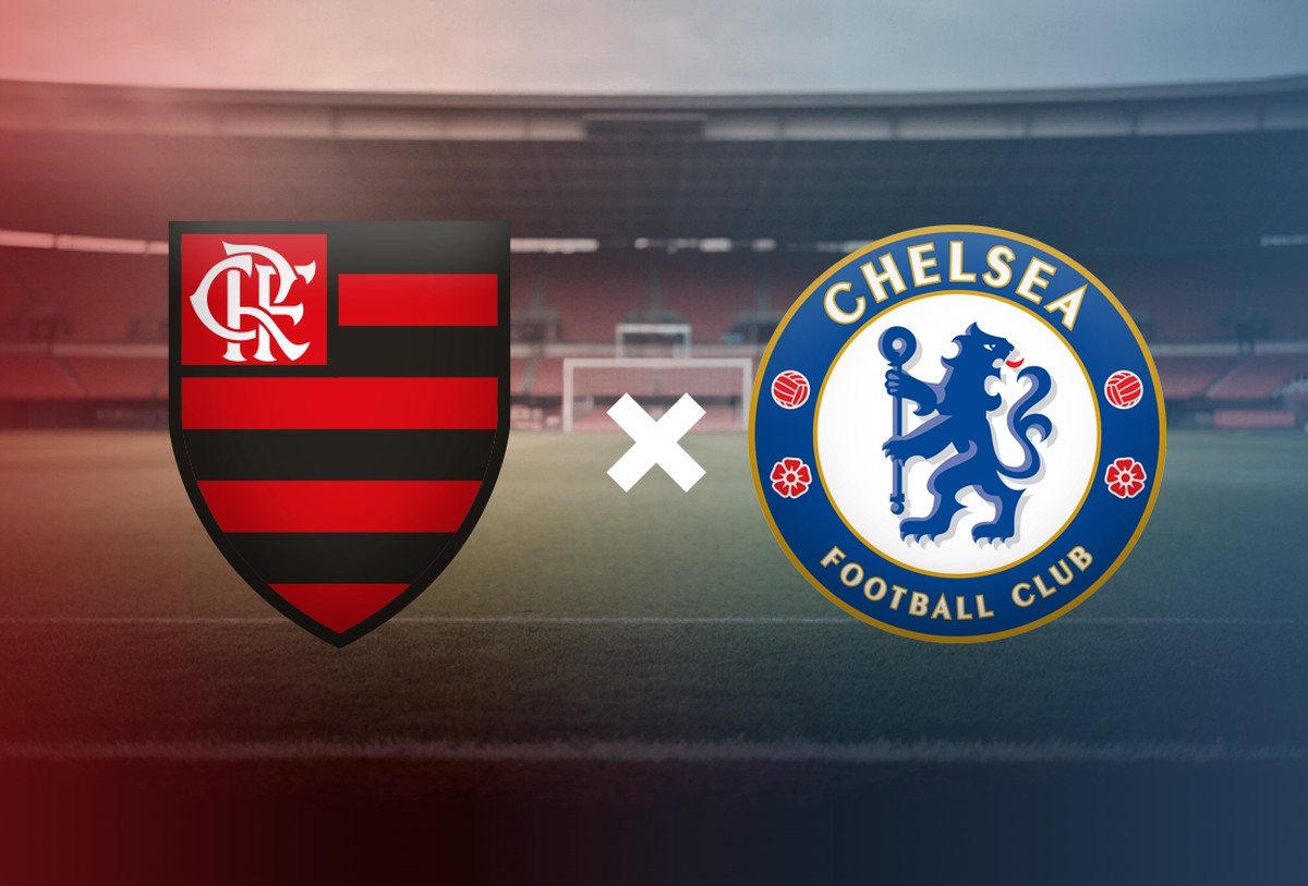Flamengo e Chelsea duelam no Mundial de Clubes; confira onde assistir ao vivo Flamengo x Chelsea (Foto: Editoria de Arte)