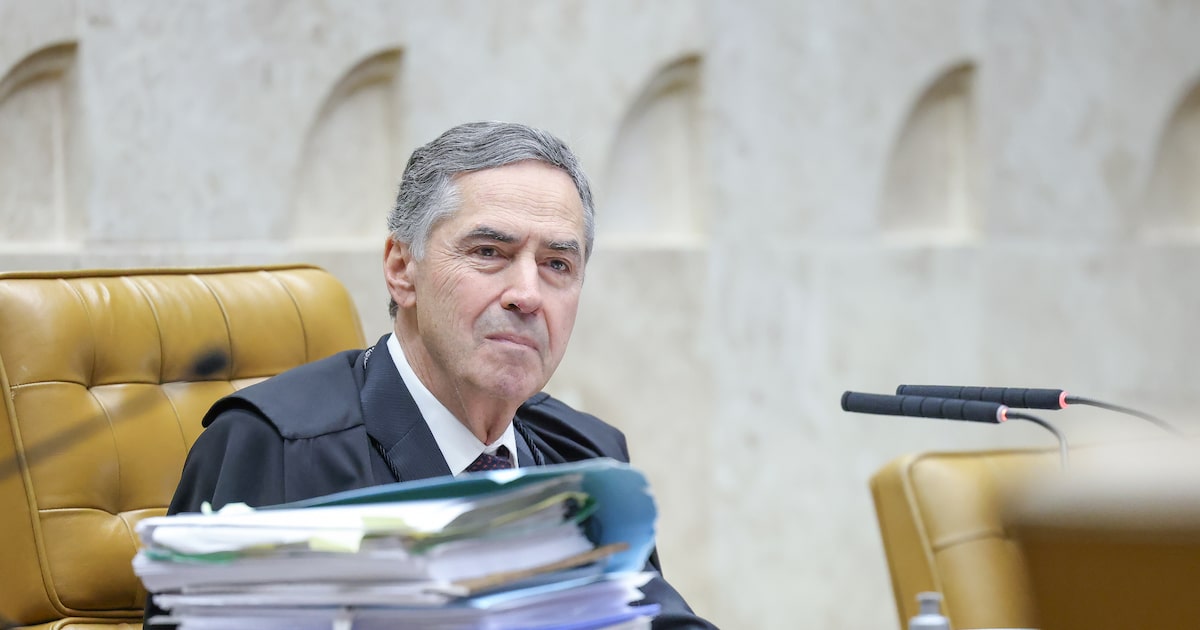 Barroso defende responsabilidade das redes sociais em decisão judicial O presidente do STF, ministro Luís Roberto Barroso, durante sessão no Supremo (Foto: Antonio Augusto/STF)
