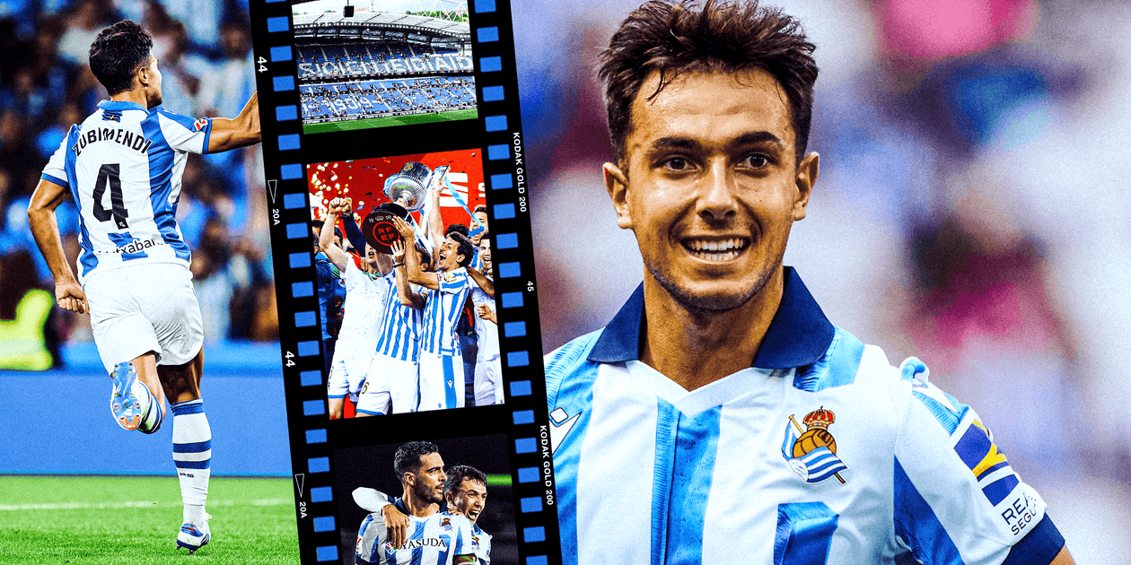 Zubimendi se destaca como o meio-campista completo do treinador em campo Foto: Reprodução/The Athletic UK