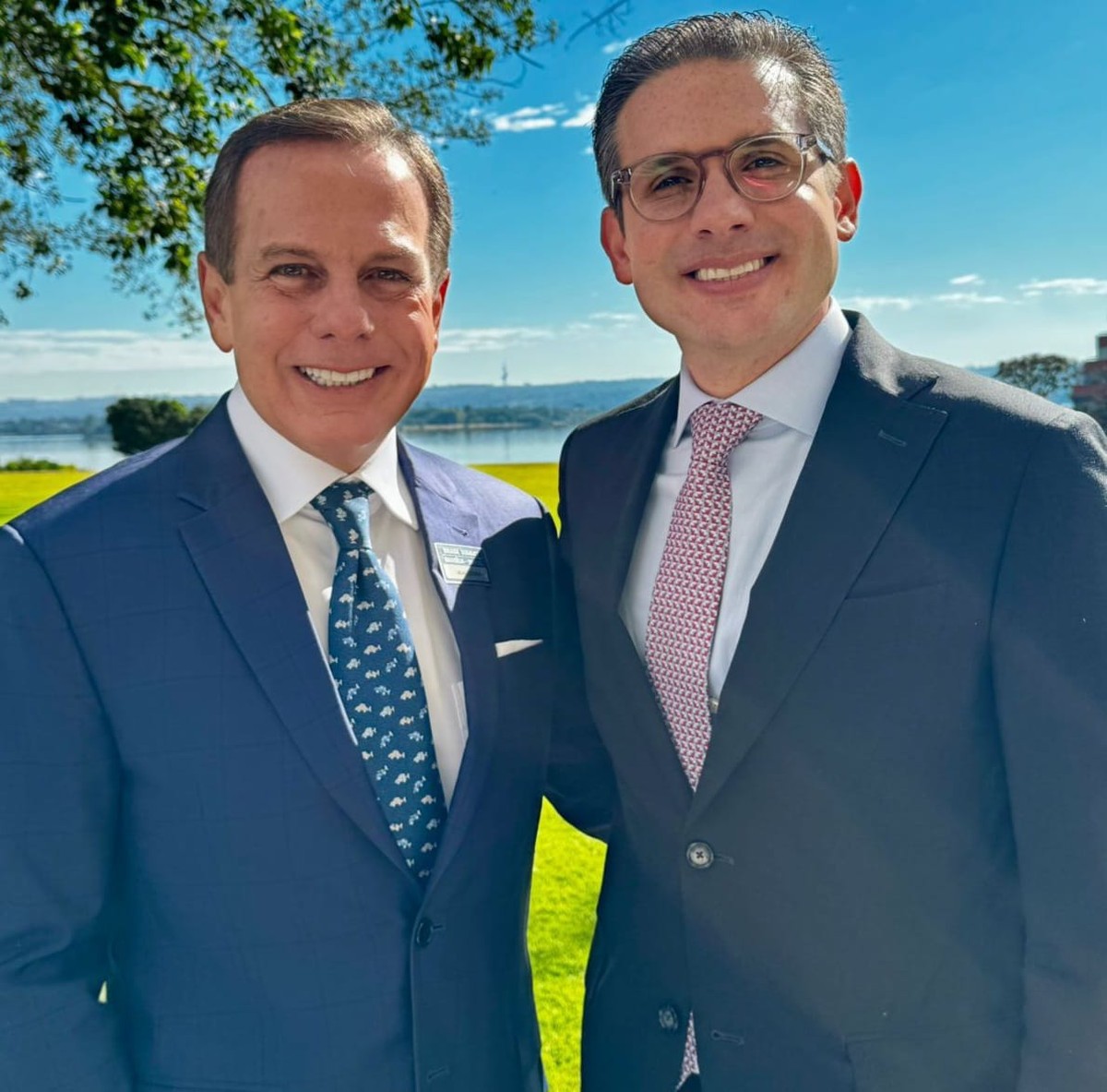 Doria realiza jantar com Hugo Motta e Cláudio Castro para discutir política e negócios João Dorie e Hugo Motta (Foto: Divulgação/Lide)