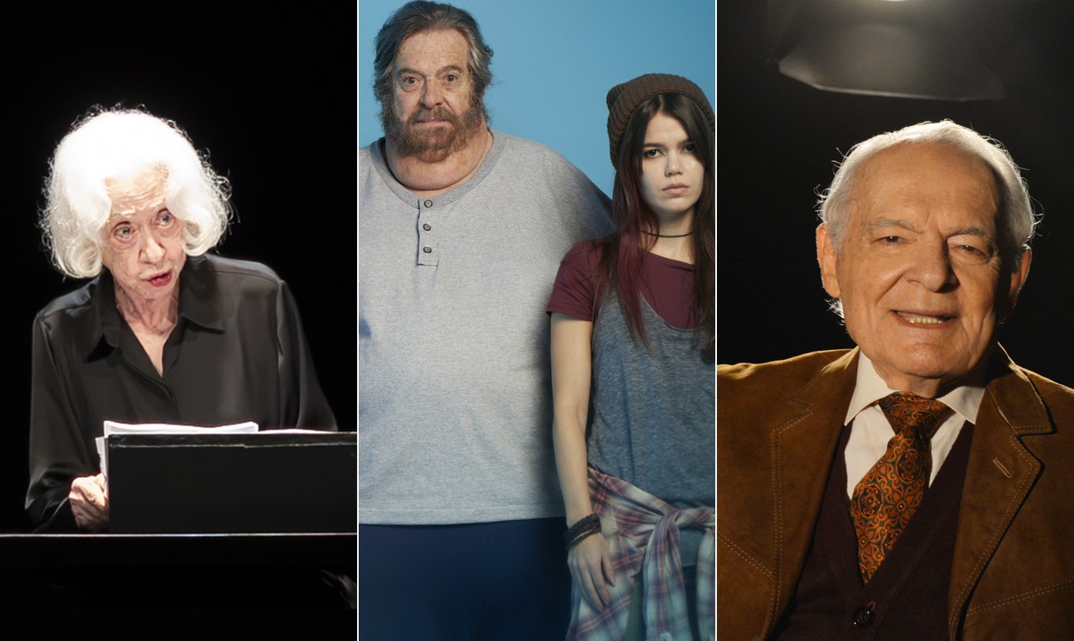 Últimos dias de 'Fernanda Montenegro lê Nelson Rodrigues e Simone de Beauvoir', 'A baleia' e ‘Não me entrego, não’, com Othon Bastos: veja as peças em cartaz nos teatros do Rio (Foto: arte)