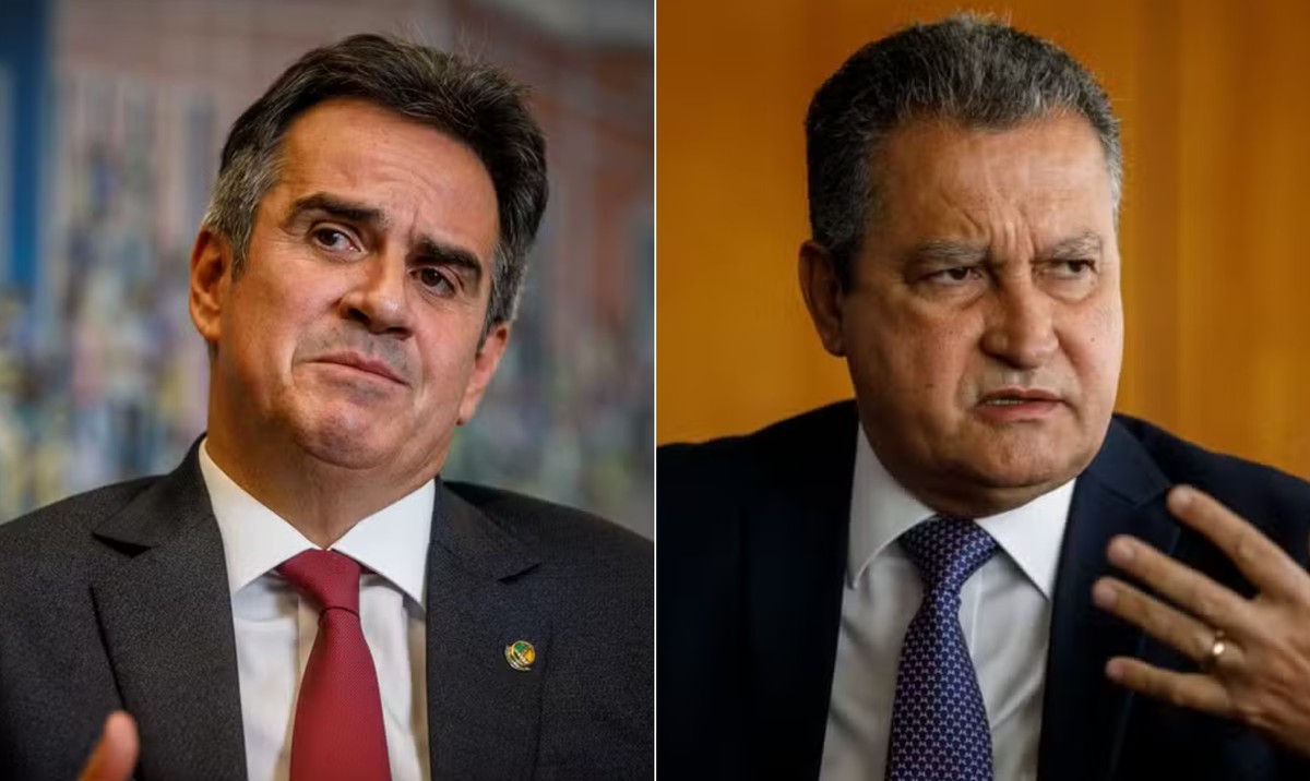 Ciro Nogueira (à esquerda) e Rui Costa (à direita) — Foto: Brenno Carvalho / Agência O Globo