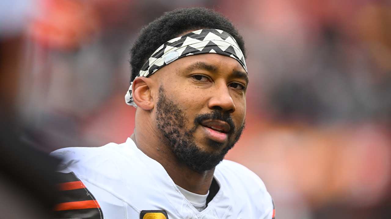 Myles Garrett mantém foco e almeja conquistar o Super Bowl nesta temporada Foto: Reprodução/@NFL