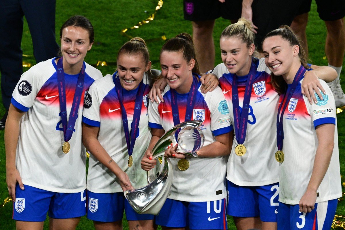 Inglaterra conquista bicampeonato da Eurocopa feminina ao vencer Espanha nos pênaltis A meio-campista Mariona Caldentey abriu o placar para a seleção espanhola (Foto: Reprodução)