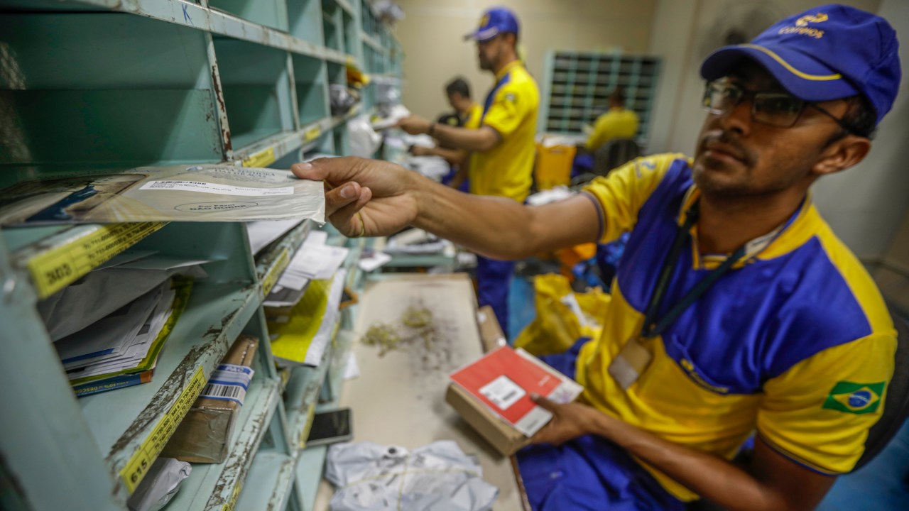 Unidade de distribuição dos Correios em Brasília. (Foto: Joédson Alves/Agência Brasil)