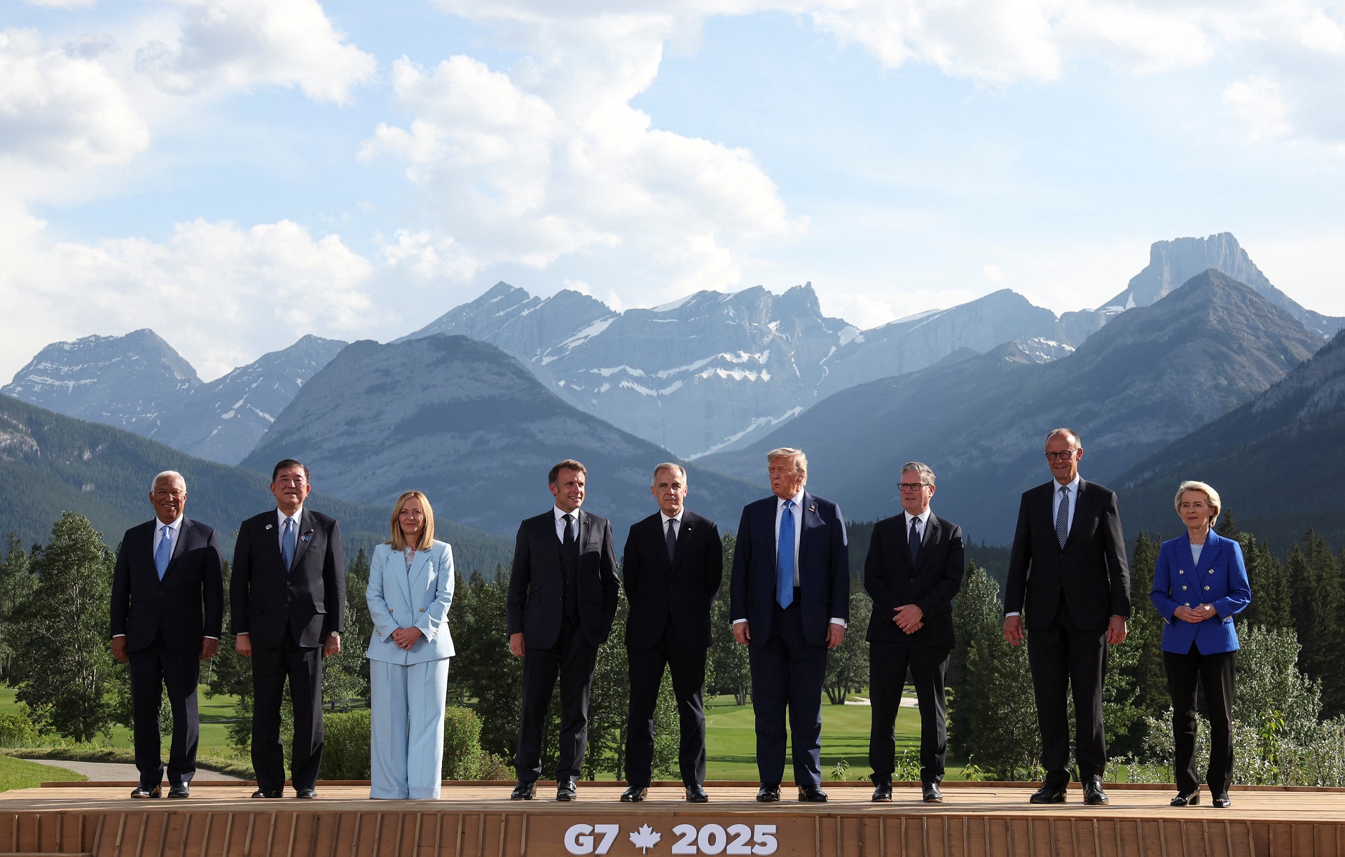 Líderes do G7 no Canadá (Foto: REUTERS/Suzanne Plunkett)