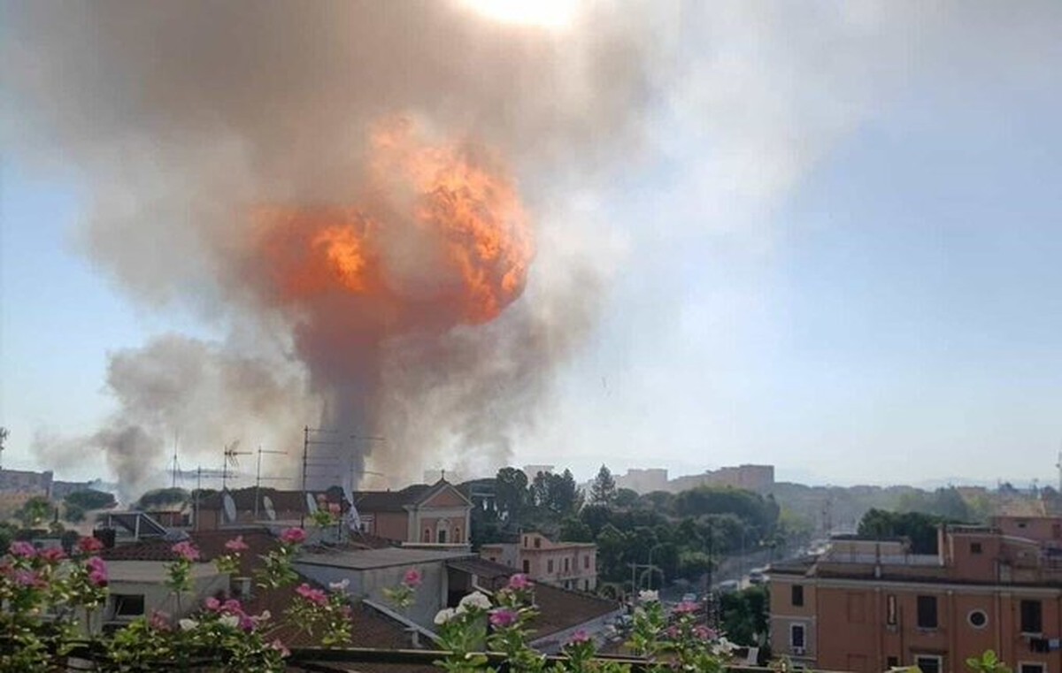 Explosão em posto de gasolina em Roma deixa 29 feridos e causa pânico na cidade Explosão em posto de gasolina em Roma (Foto: Reprodução/X)