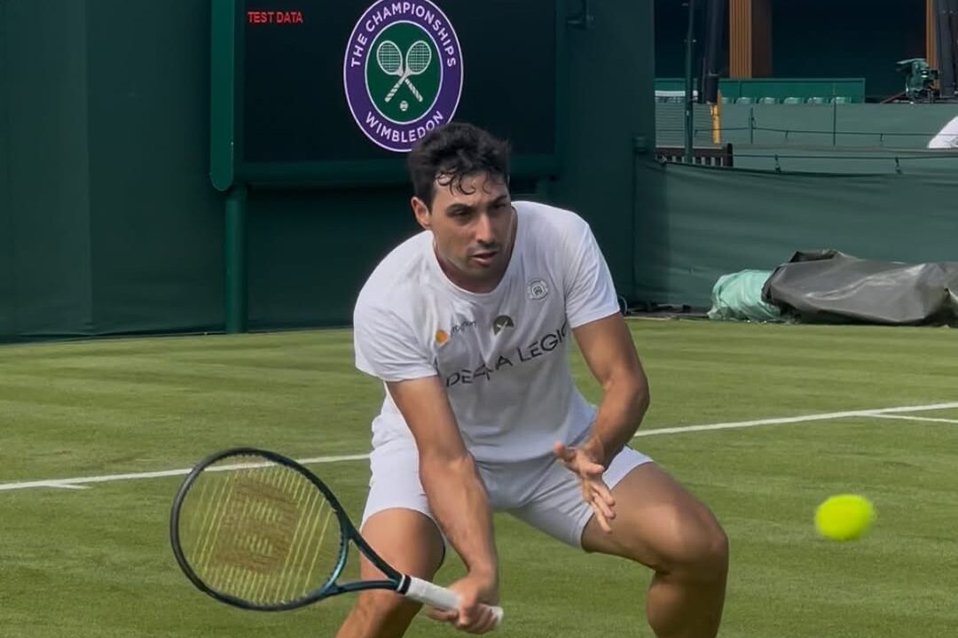 Romboli faz história e conquista sua primeira vitória em Wimbledon Foto: Reprodução