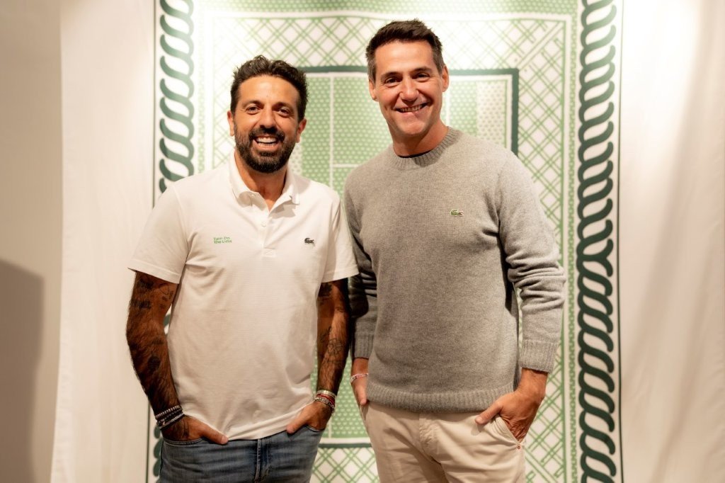 Tico Sahyoun e Pedro Zannoni: apoio da Lacoste em evento brasileiro (Foto: Turn On The Light /Divulgação)
