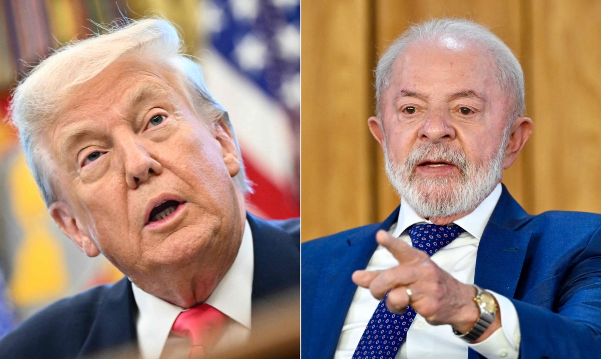 Donald Trump e Lula (Foto: Montagem com fotos da AFP)