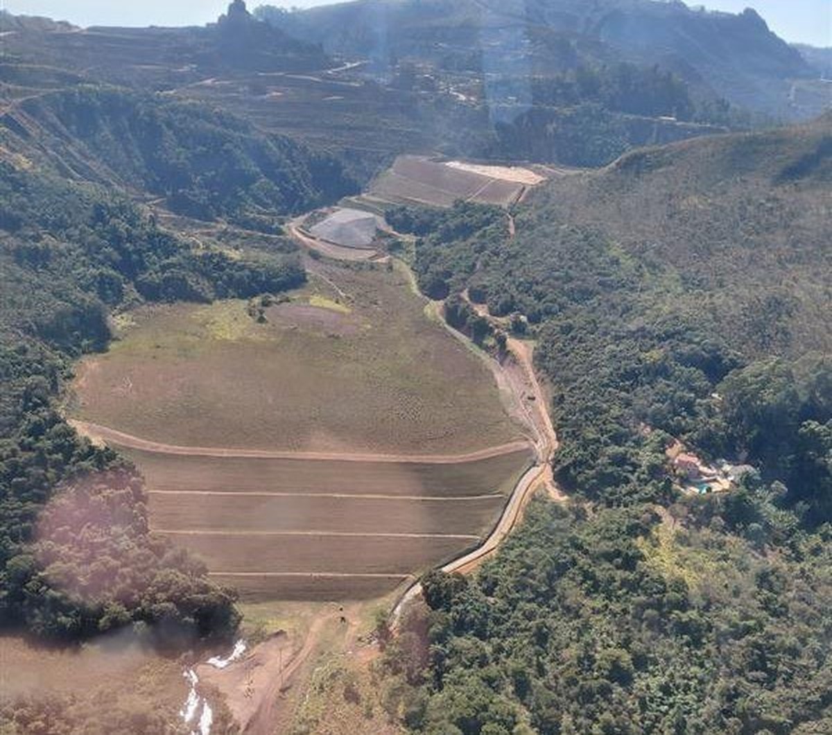 Agência de Mineração eleva segurança de barragem em Brumadinho após alerta de instabilidade Barragem da Emicon Mineração e Terraplenagem teve seu nível de segurança elevado pela ANM — Foto: Divulgação ANM