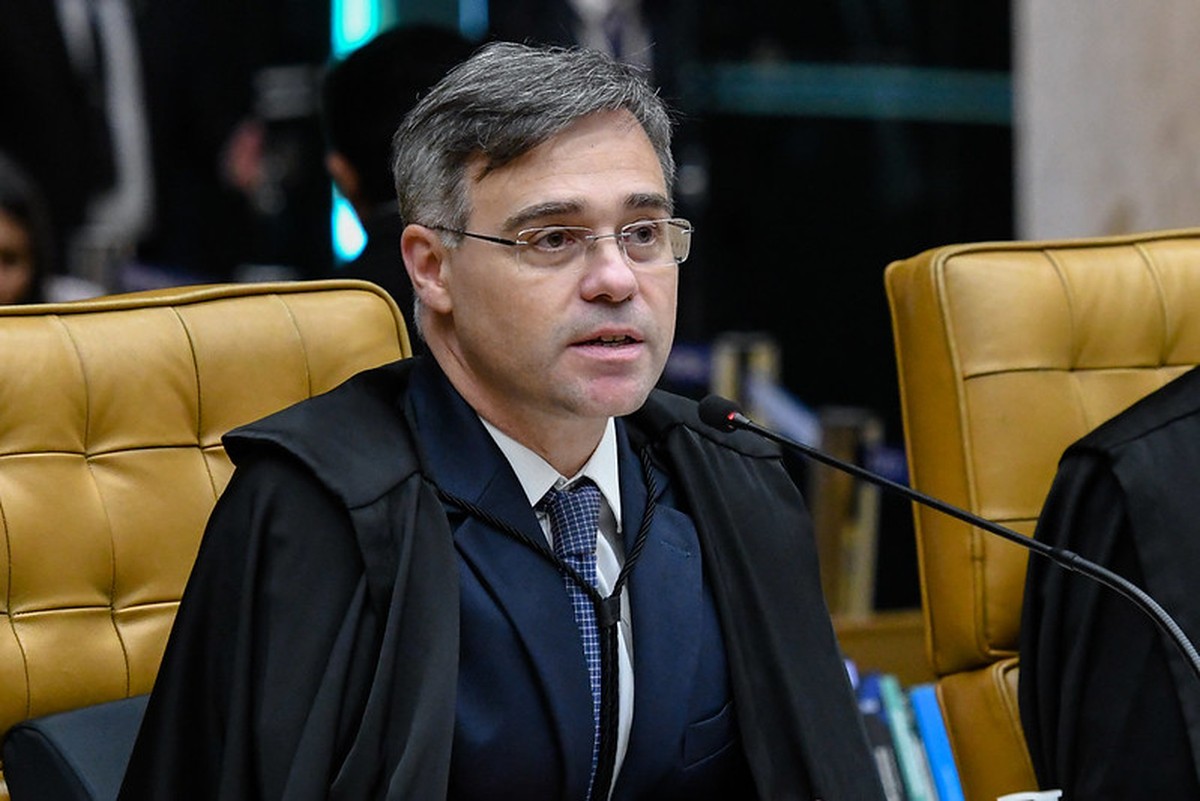 Ministro André Mendonça durante sessão do STF (Foto: Carlos Moura/STF/30-08-2023)