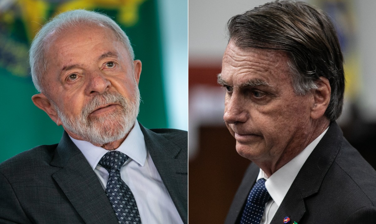 O presidente Lula (PT) e o ex-presidente Jair Bolsonaro (PL) (Foto: Brenno Carvalho/Agência O Globo)
