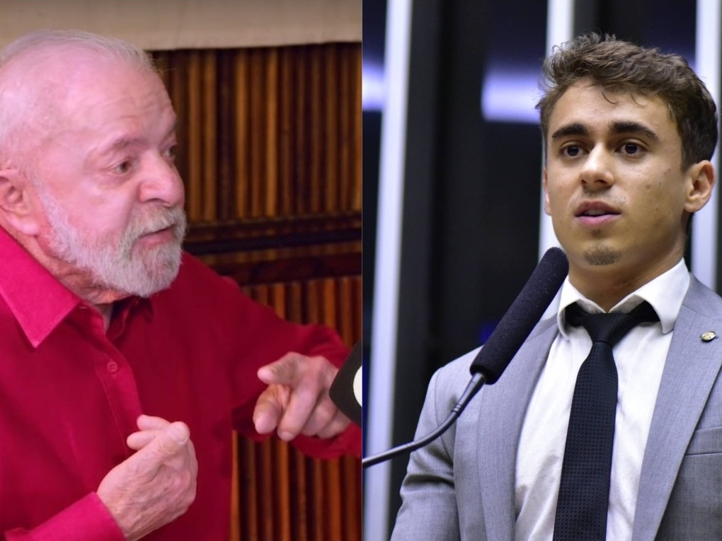 Lula critica Nikolas com pergunta polêmica e se retira do evento À esquerda, o presidente Lula dá entrevista ao podcast de Mano Brown; à direita, o deputado Nikolas Ferreira discursa na Câmara (Foto: Reprodução/Spotify e Zeca Ribeiro/Câmara dos Deputados)