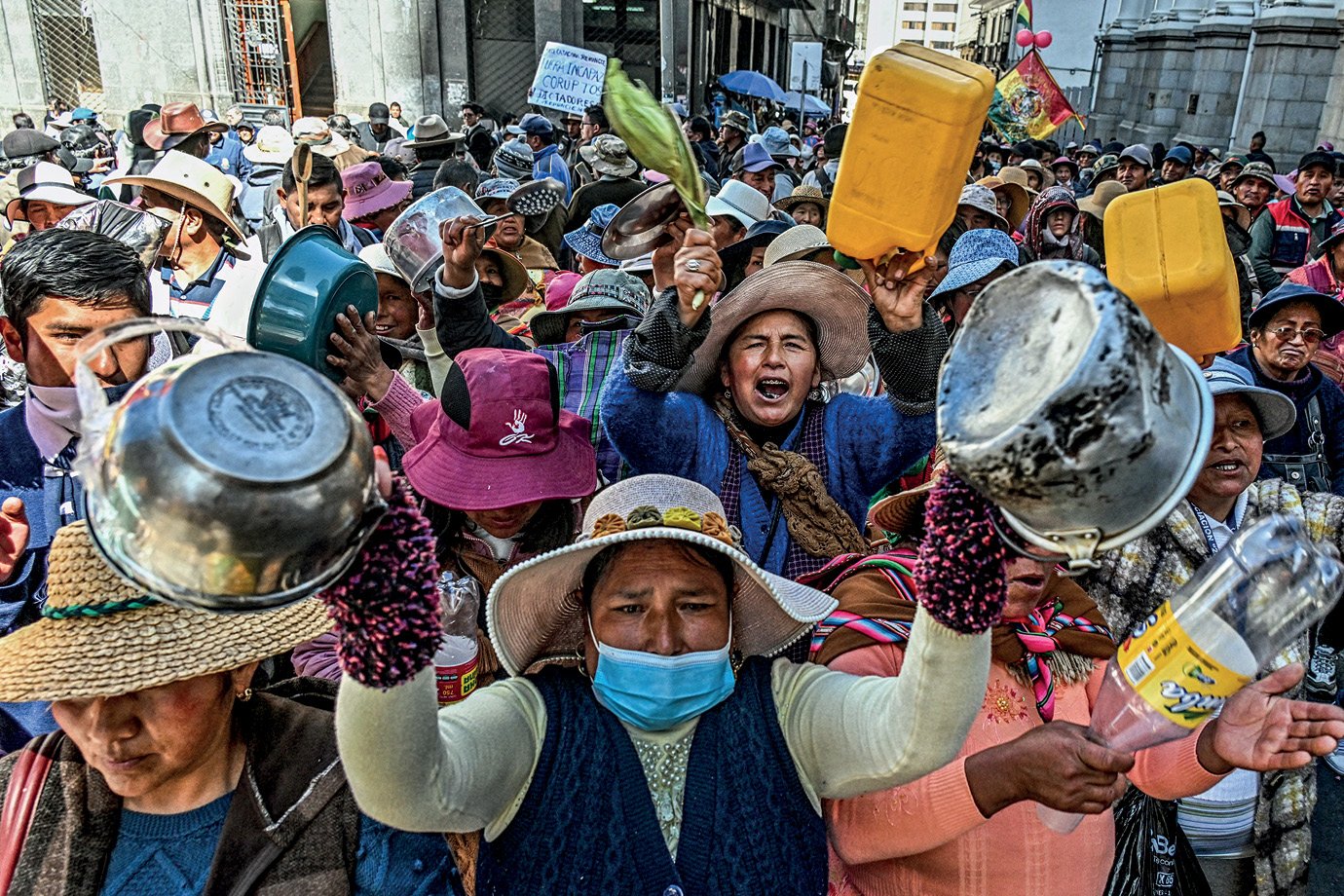 Crise na Bolívia: ex-presidente Evo Morales estimula protestos contra o governo de Luis Arce, um ex-aliado (Foto: Aizar Raldes/AFP/Getty Images)