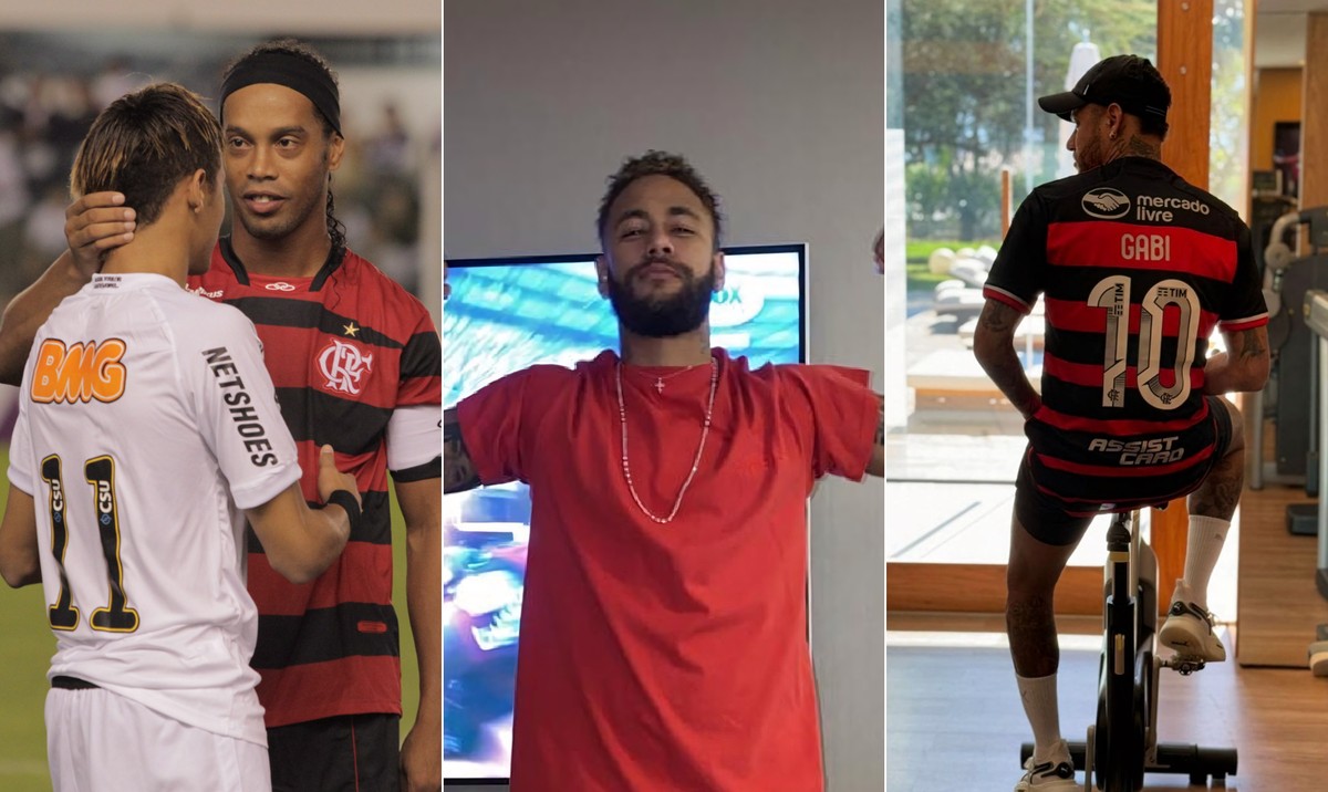 Flamengo e Neymar se reencontram após 12 anos em clima de nostalgia e rivalidade Neymar sempre expôs um desejo de jogar pelo Flamengo — Foto: Eliária Andrade / Agência o Globo