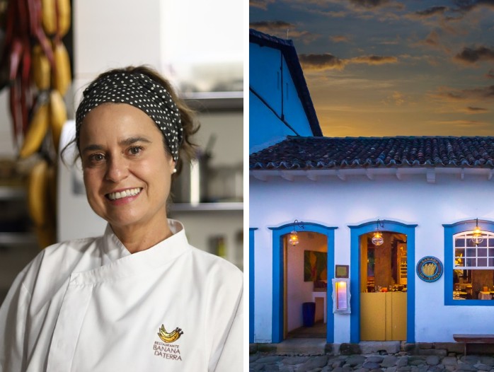 Chef Ana Bueno e restaurante Banana da Terra, em Paraty (Foto: Lu Serra/Divulgação)