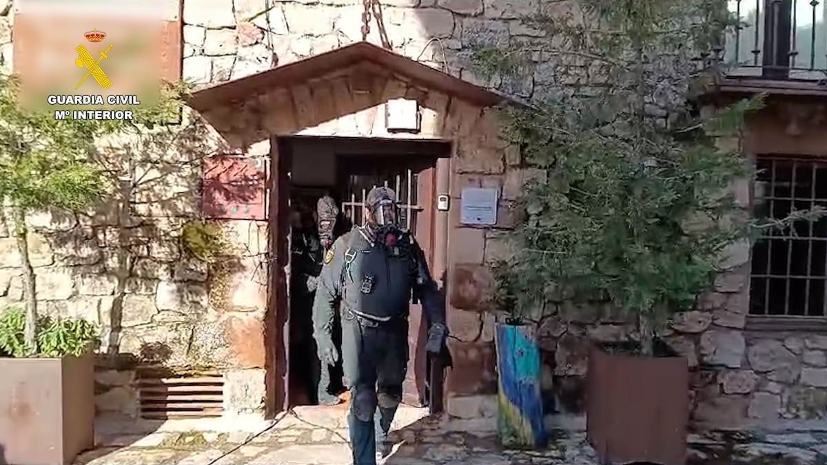 Operação Keramik no estabelecimento hostelero de Medinaceli (Soria). (Foto: SUBDELEGACIÓN DEL GOBIERNO EN SORIA)