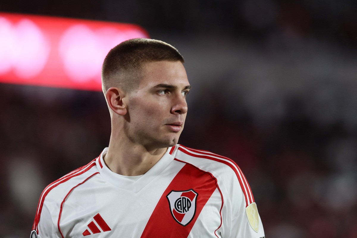 Franco Mastantuono é o novo reforço do Real Madrid (Foto: ALEJANDRO PAGNI / AFP)