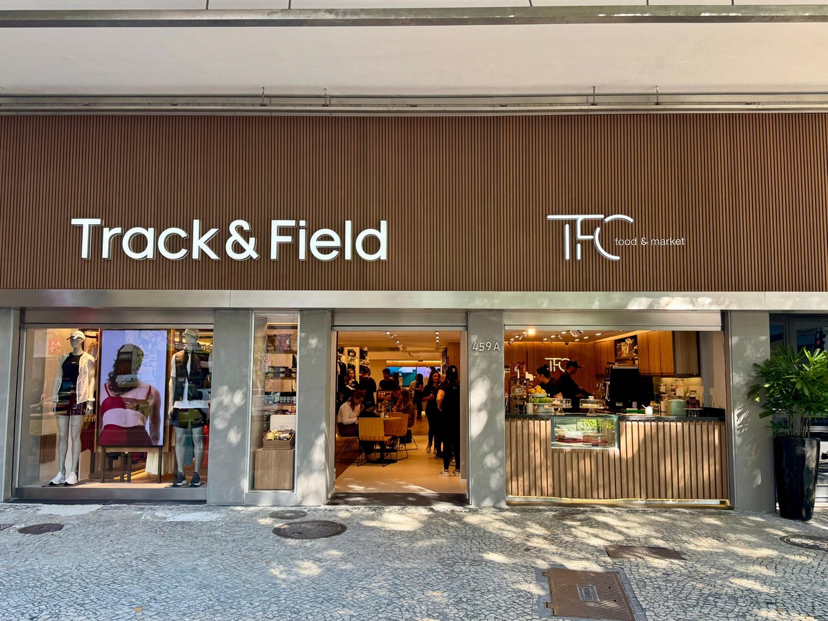 Track&Field investe em empório e café para oferecer nova experiência aos clientes Nova unidade da Track&Field em Ipanema (Foto: Divulgação)