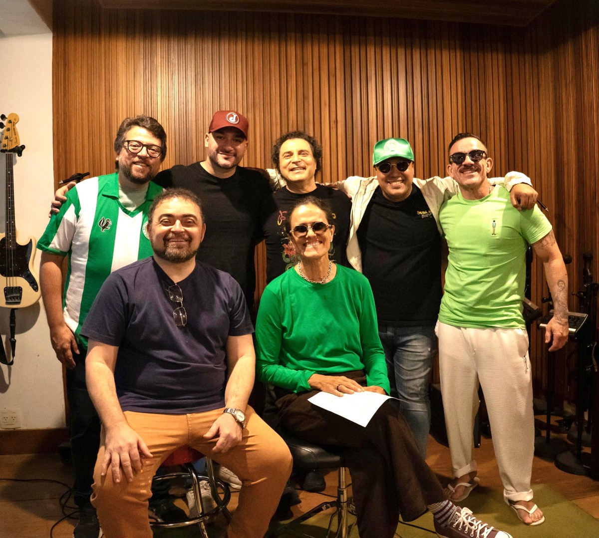 Frejat e Zélia Duncan durante reunião do time de compositores (Foto: Cristiano Juruna)