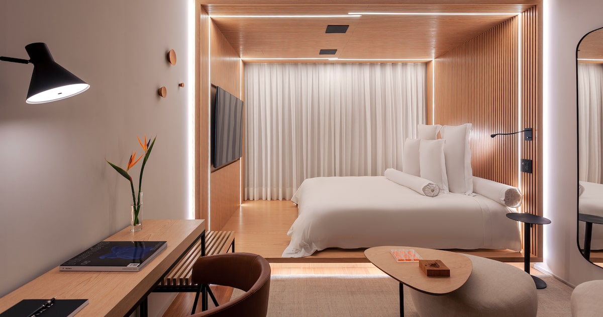 Grupo Emiliano oferece quartos de hotéis de luxo para investidores interessados Quarto do hotel de luxo v3rso será vendido a investidores (Foto: Tuca Reines/Divulgação/v3rso)