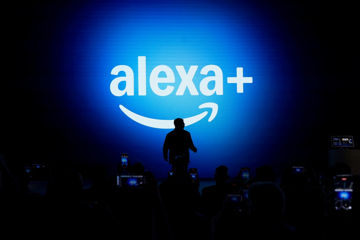 Internautas enfrentam instabilidade com dispositivos Alexa da Amazon Alexa+, a versão de IA da Alexa é apresentada em Nova York (Foto: Michael Nagle/Bloomberg)