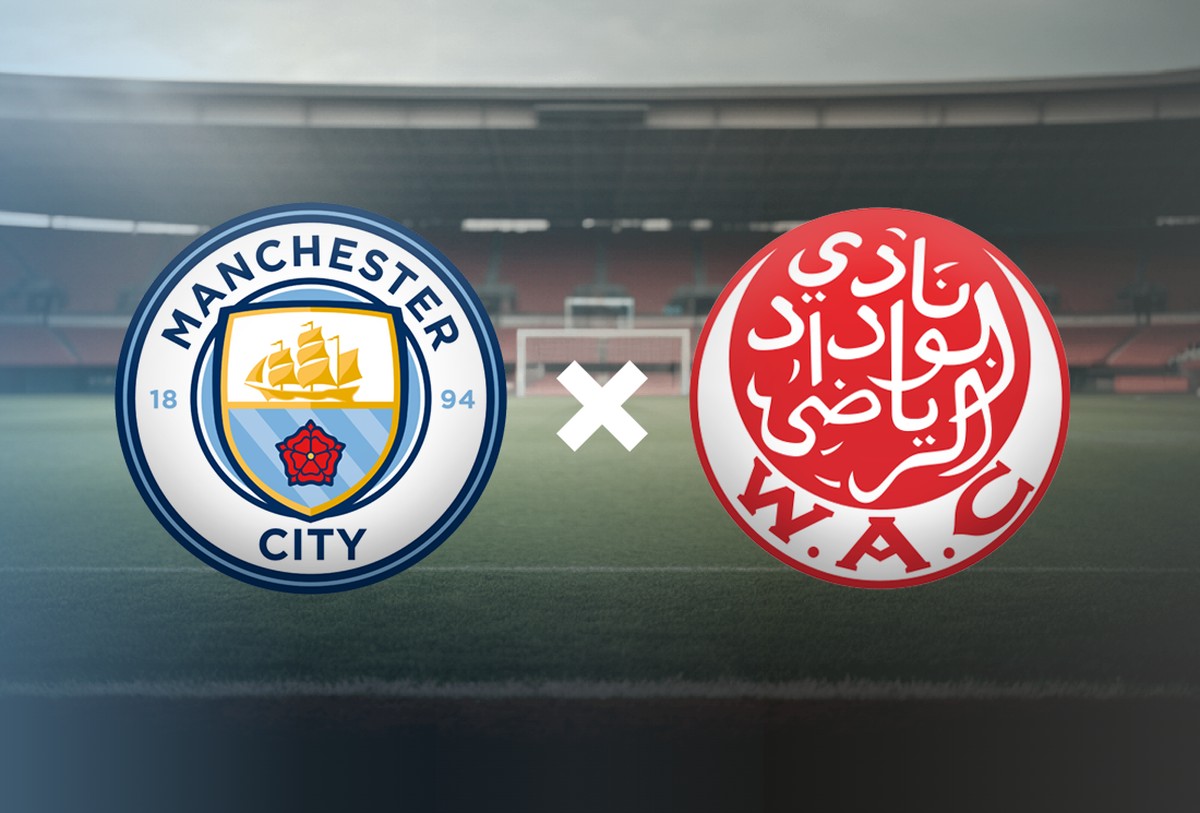 Manchester City x Wydad Casablanca — Foto: Editoria de Arte