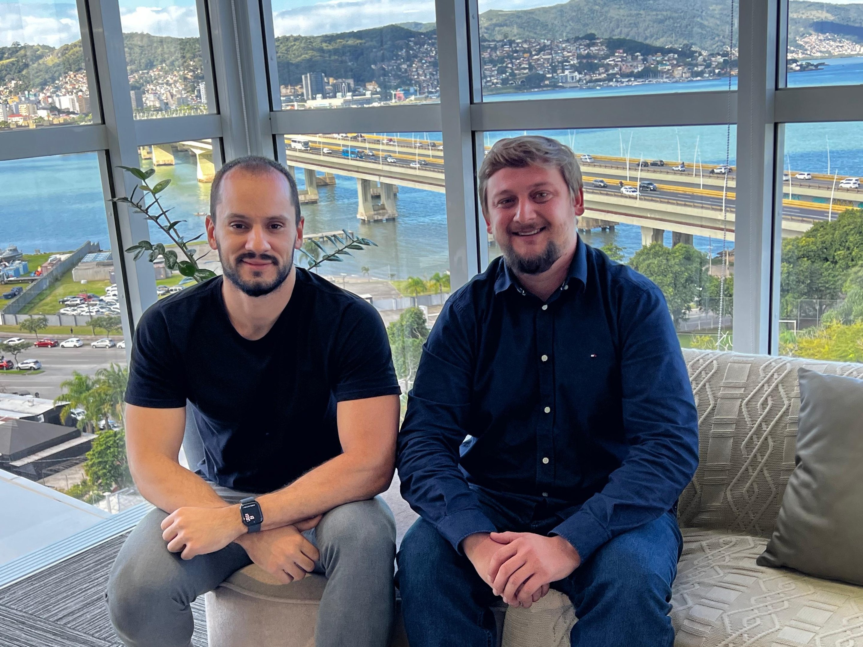 Franky Neto e Gustavo Salles, da SalesHunter: junção de forças em tecnologias para vendas (Foto: Divulgação)