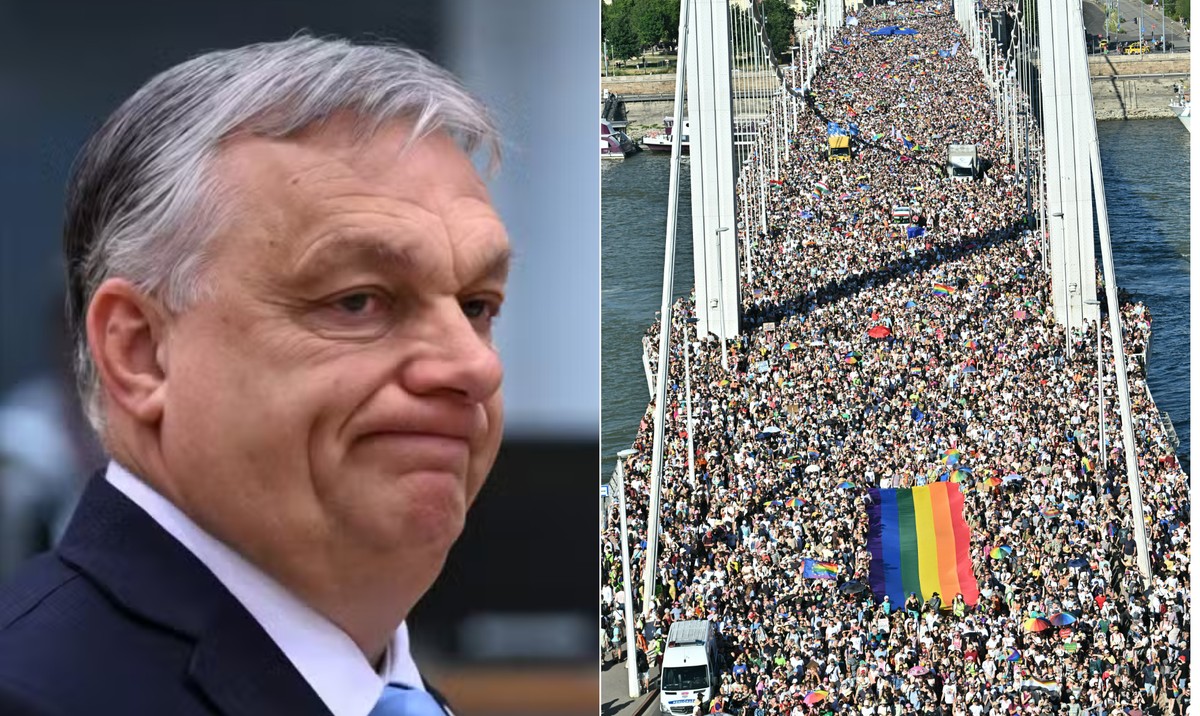 Primeiro-ministro da Hungria critica Marcha do Orgulho de Budapeste como 'vergonha' Foi uma vergonha: Primeiro-ministro da Hungria condena Marcha do Orgulho de Budapeste (Foto: AFP)