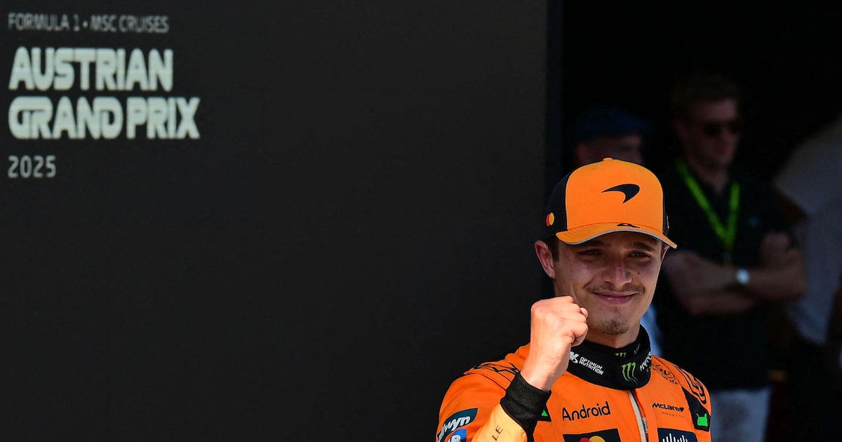GP da Inglaterra de F1 2025: saiba onde assistir e os horários das corridas Lando Norris, da McLaren, venceu o último Grande Prêmio e permanece na vice-liderança do Mundial de Pilotos (Foto: Andrej Isakovic/AFP)