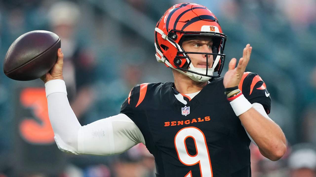 Joe Burrow considera atuação na pré-temporada como 'média' e sem destaque Foto: Reprodução/@NFL