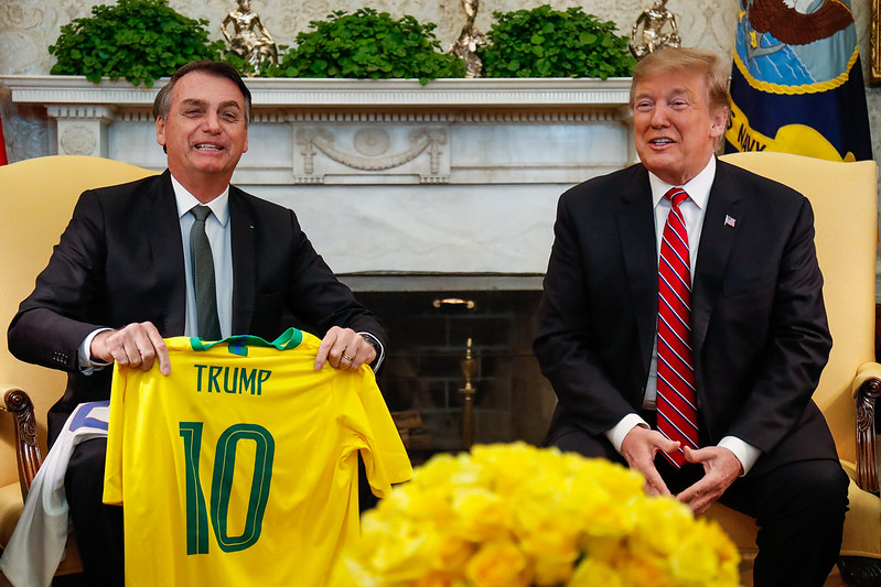 Encontro de Donald Trump com Jair Bolsonaro em 2019 (Foto: Alan Santos/PR/Divulgação)