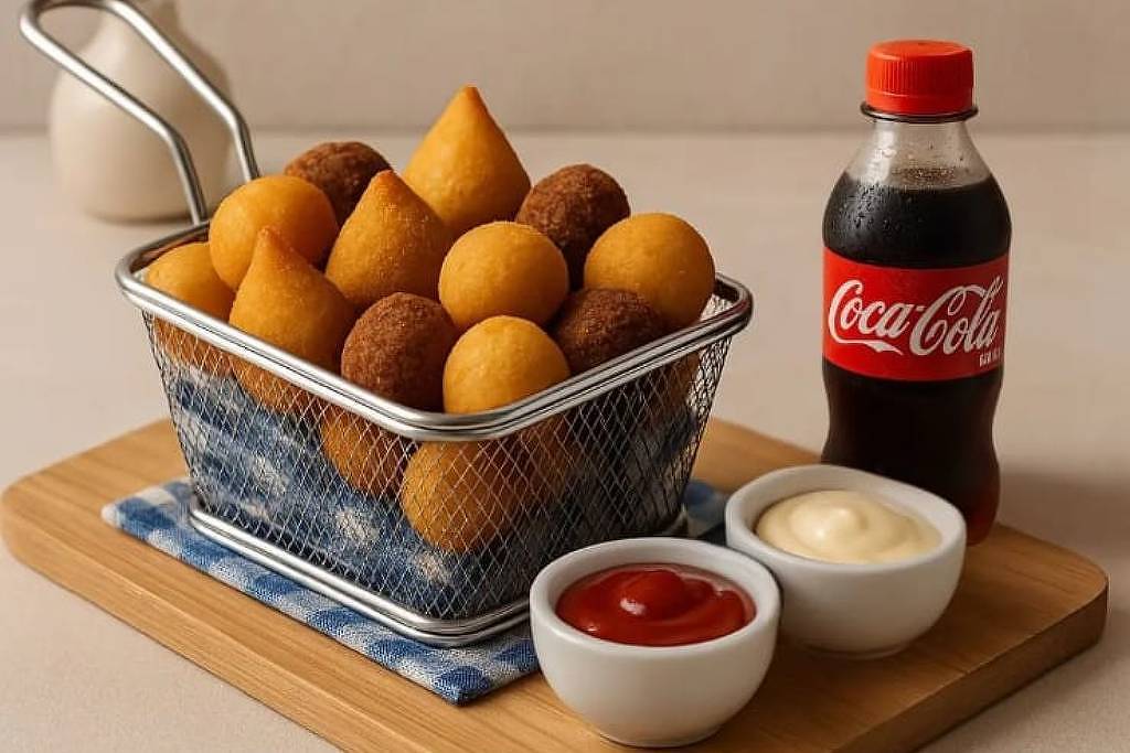 Imagens de pratos gerados por IA no Ifood geram revolta entre consumidores Salgadinhos, segundo especialista, gerados por inteligência artificial, à venda na plataforma do Ifood (Foto: Reprodução/Ifood)