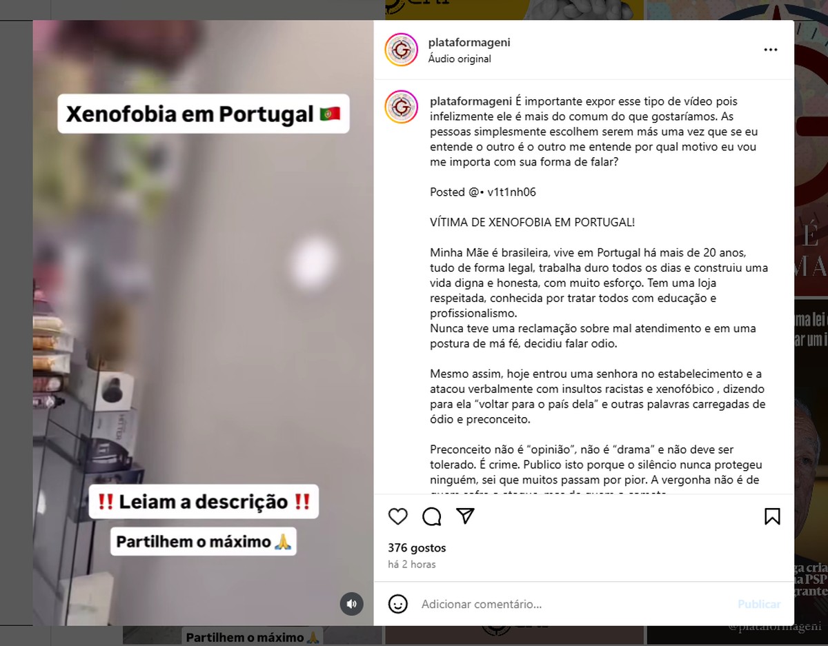 Grupo em Portugal denuncia atos de xenofobia contra imigrantes e minorias