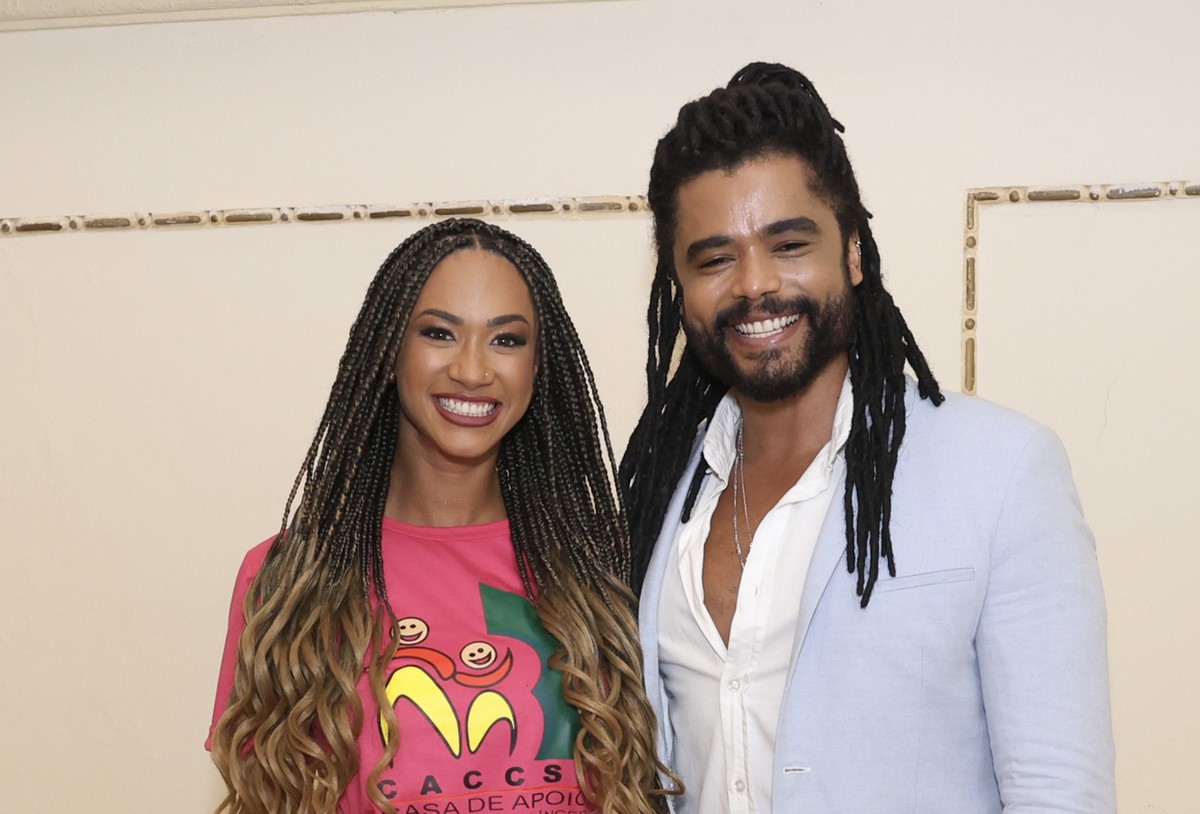 Aline Patriarca e Diogo Almeida encerram namoro após divergências de fase Aline Patriarca e Diogo Almeida (Foto: Roberto Filho/Brazil News)