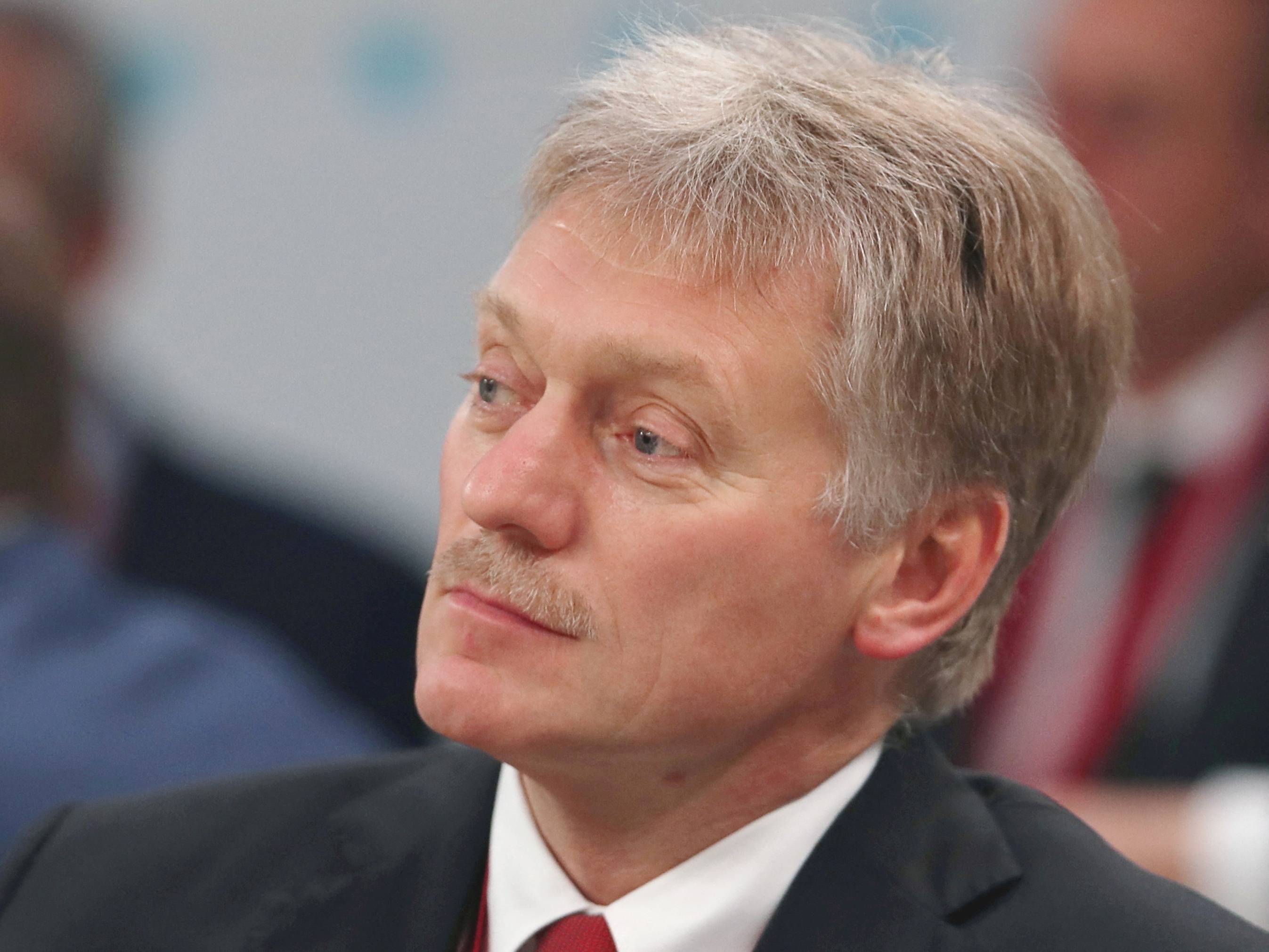 Porta-voz do Kremlin, Dmitry Peskov, em São Petersburgo (Foto: Evgenia Novozhenina/Reuters)