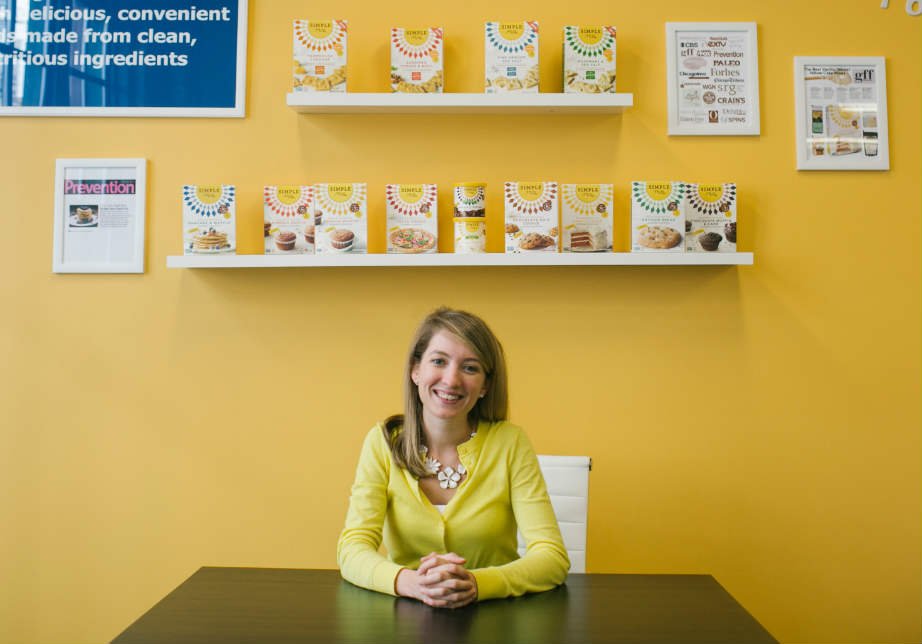 Katlin Smith, da Simple Mills: ela passou de duas para 5.000 lojas após entrar para a aceleradora da Universidade de Chicago (Foto: Taylor Glascock/The New York Times)