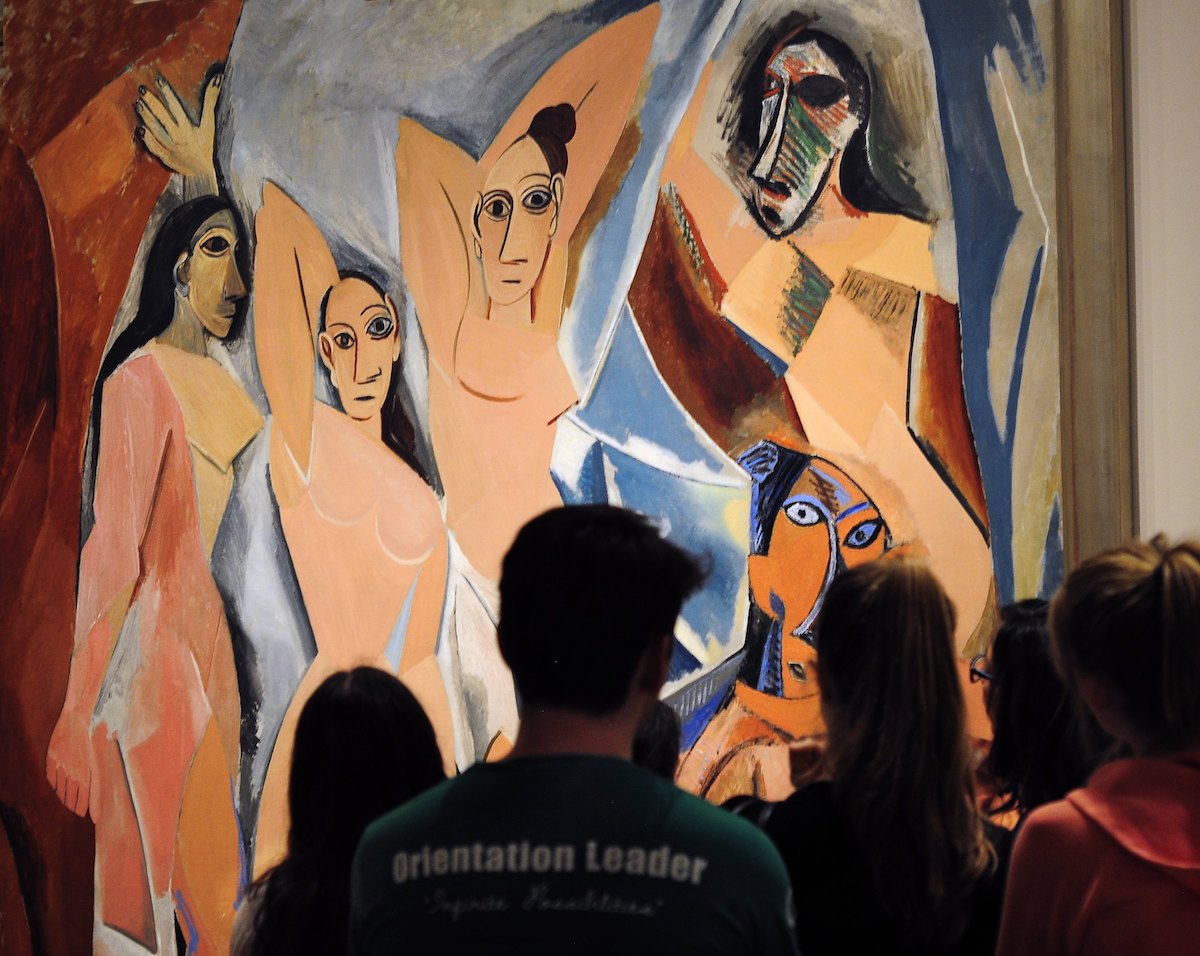 Picasso se inspira na arte catalã em 'Demoiselles', revela especialista Pablo Picasso's Demoiselles d'Avignon (1907) no Museu de Arte Moderna. Foto Robert Alexander/Getty Images