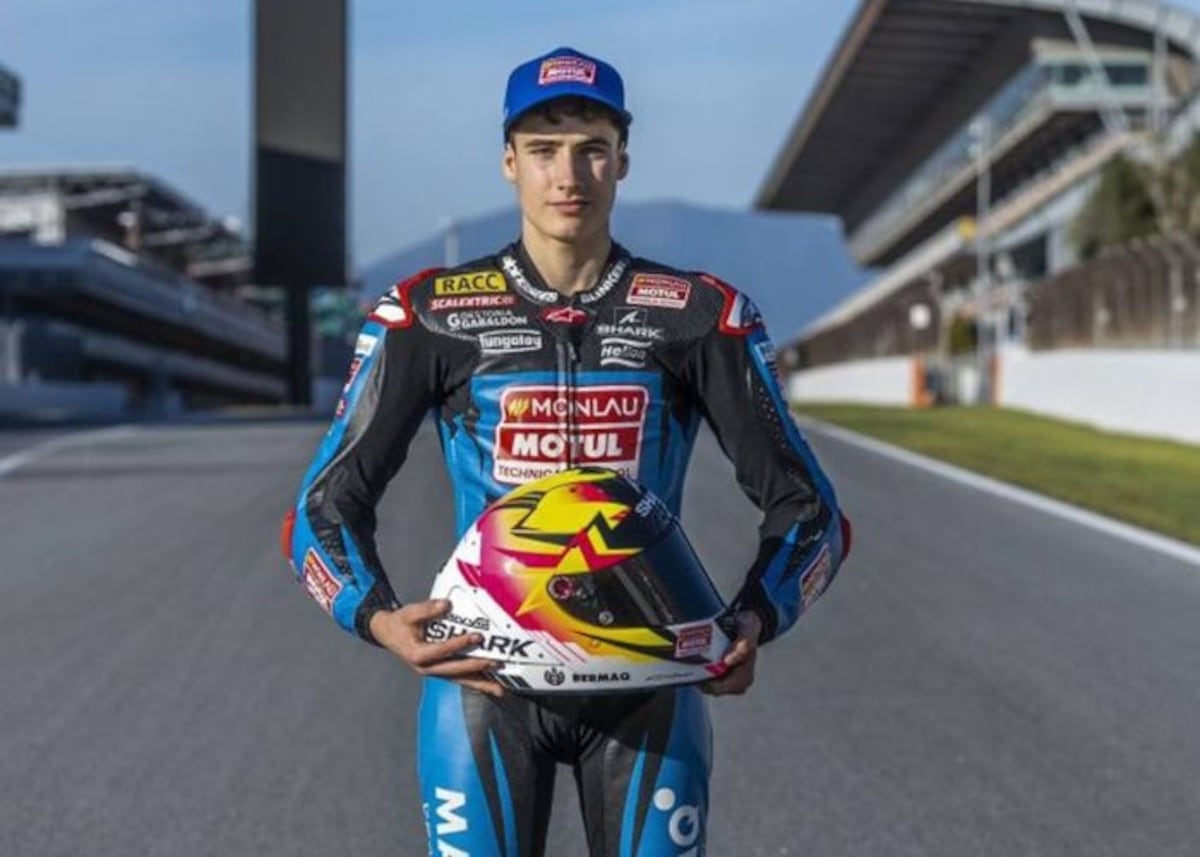 Piloto de 17 anos morre em acidente de moto na cidade de Teruel O piloto espanhol Pau Alsina, do JuniorGP. (Foto: EUROPA PRESS)